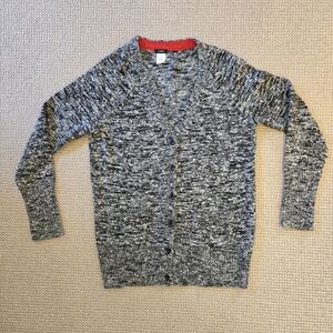 VTG J Crew Wool Button Down Preppy Office Grampa Chic Cardigan Sweater SzS
